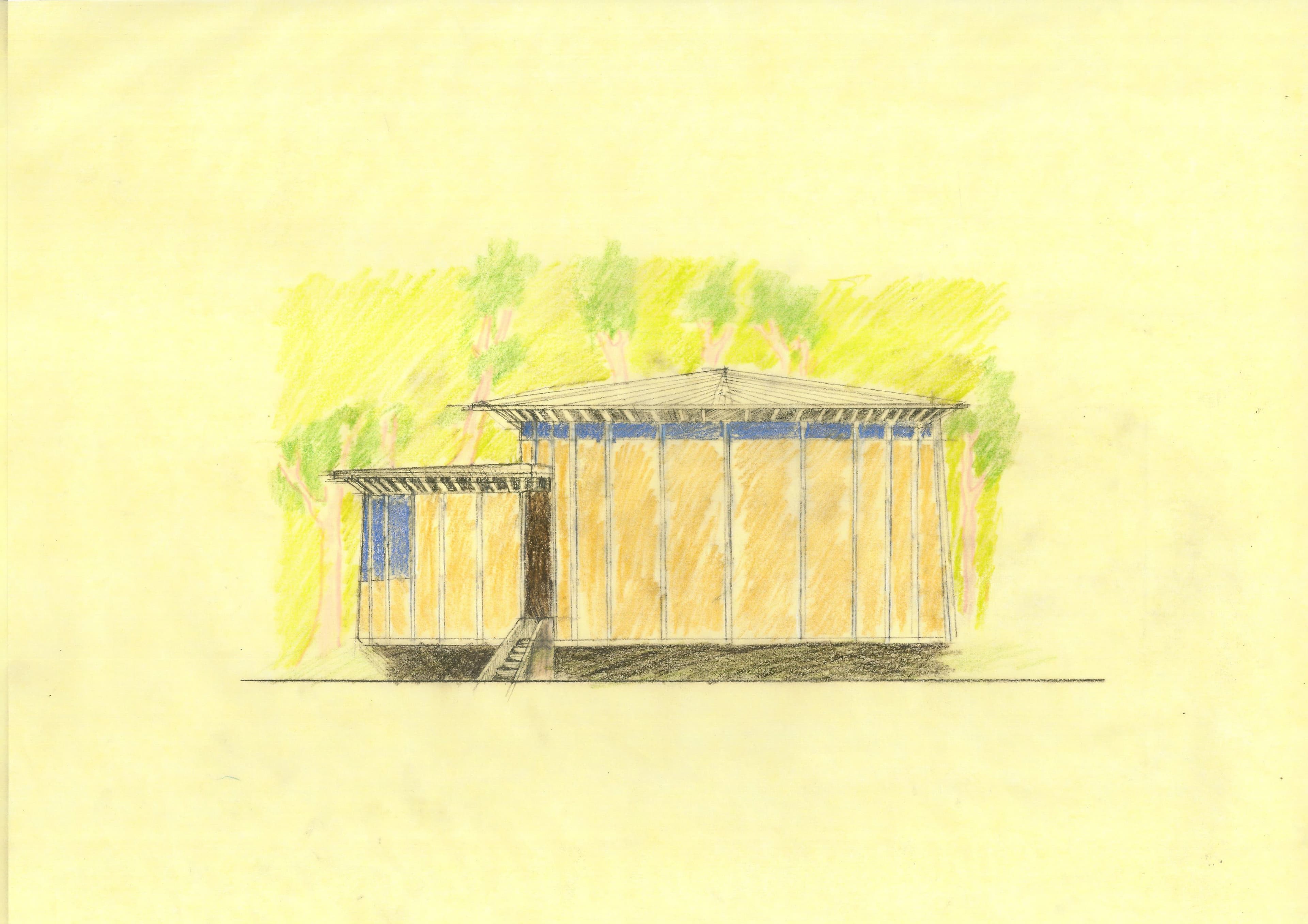 Buddhist Monastery - Concept Sketch