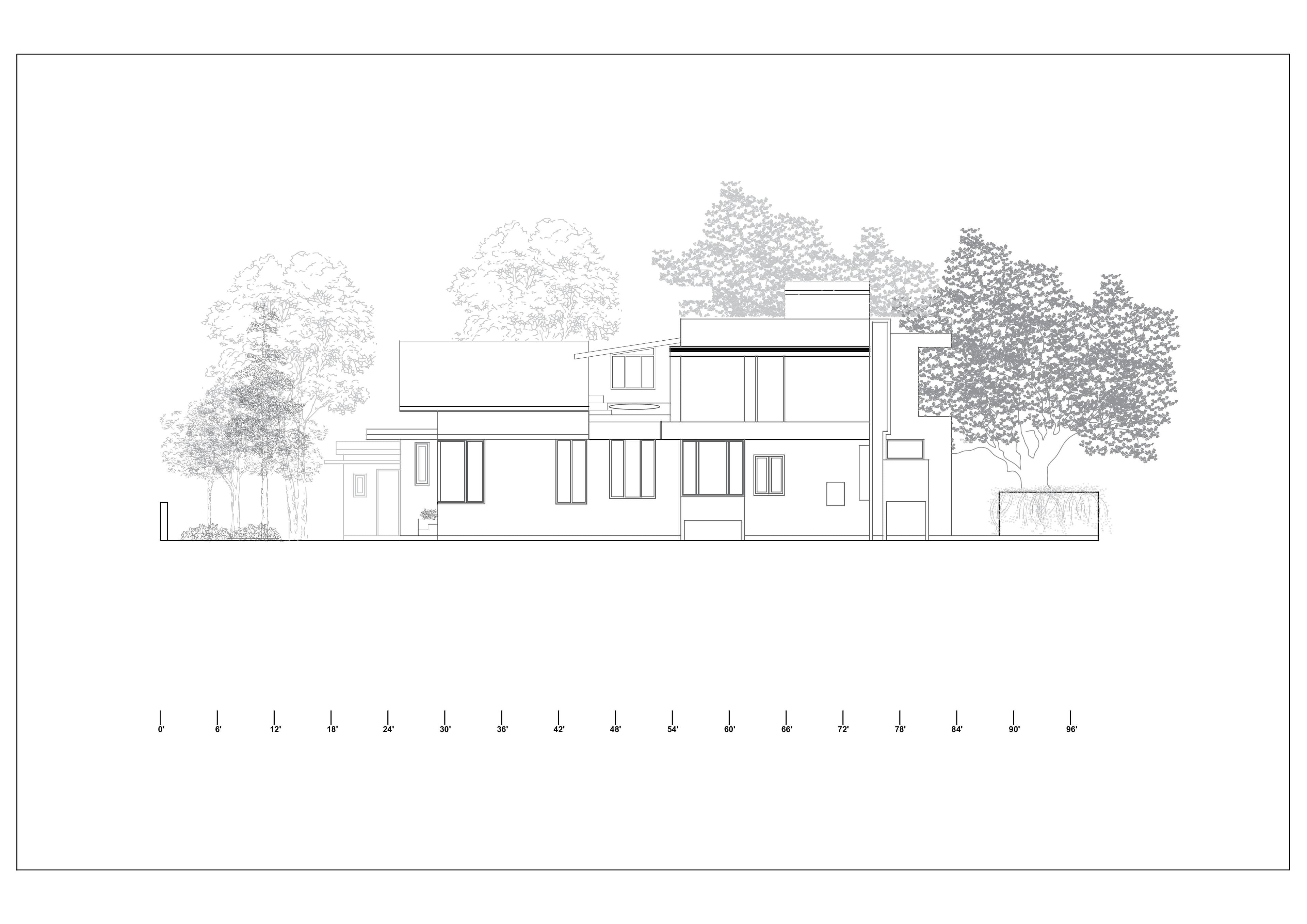 Nyaypuri House - North Elevation