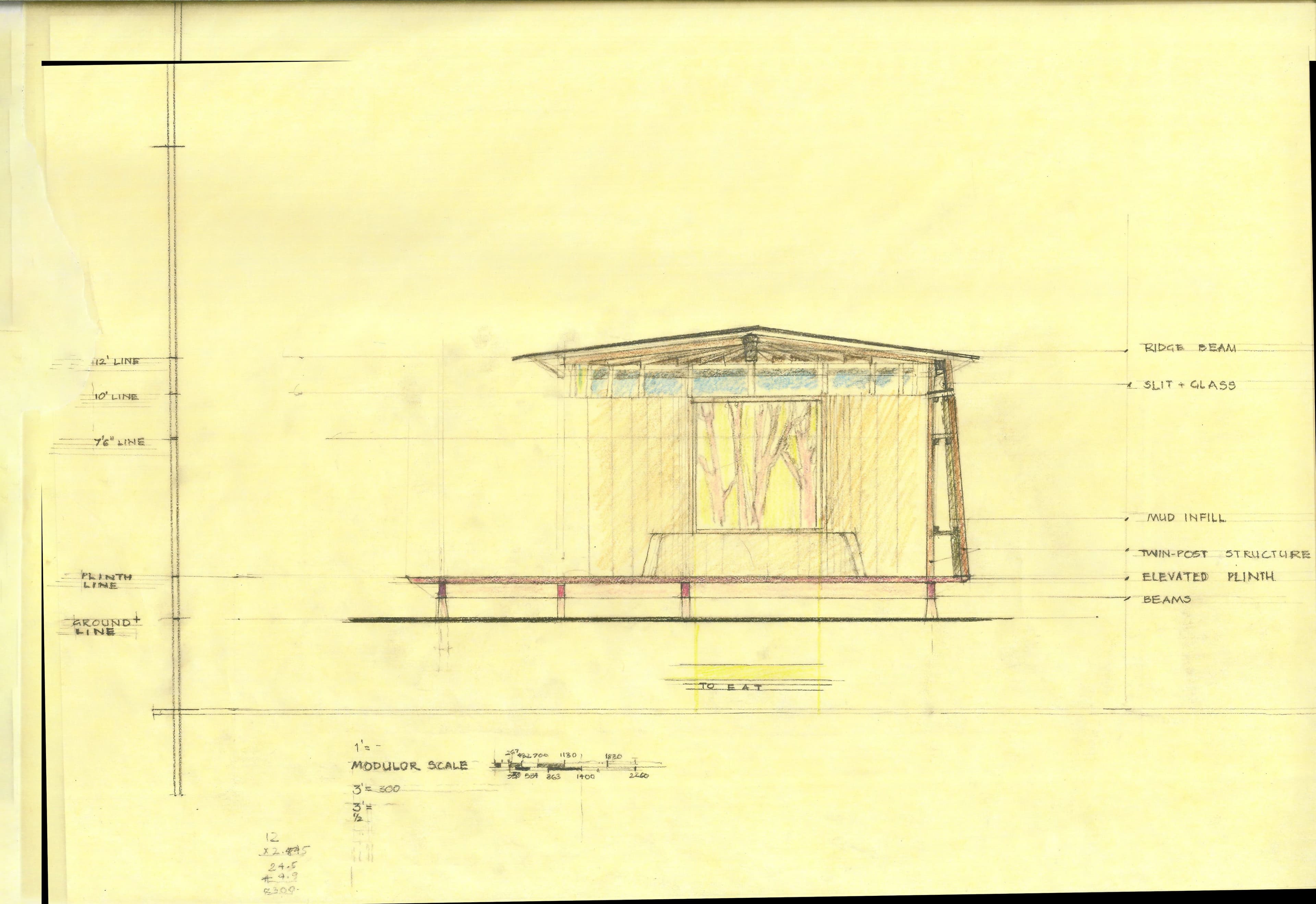 Aranya Sangharama Monastery - Sketch 3